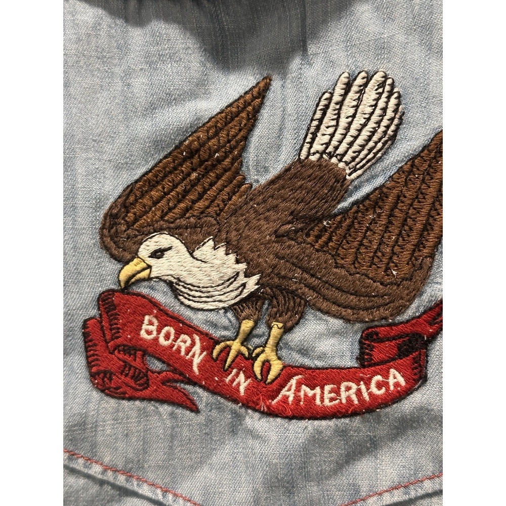 ARIAT Women's Liberty Embroidered Top, Medium Denim Blue, Size X Large - Picture 3 of 12